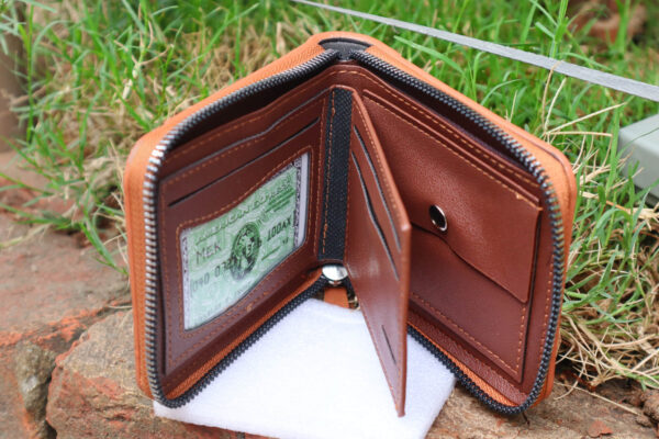 Zipper Short Wallet - Image 4